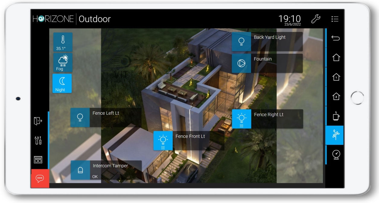 Mobile Application View KNX Smart Home